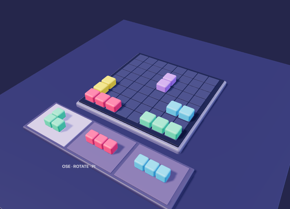 Actual Block Puzzle 3D 3D gameplay
