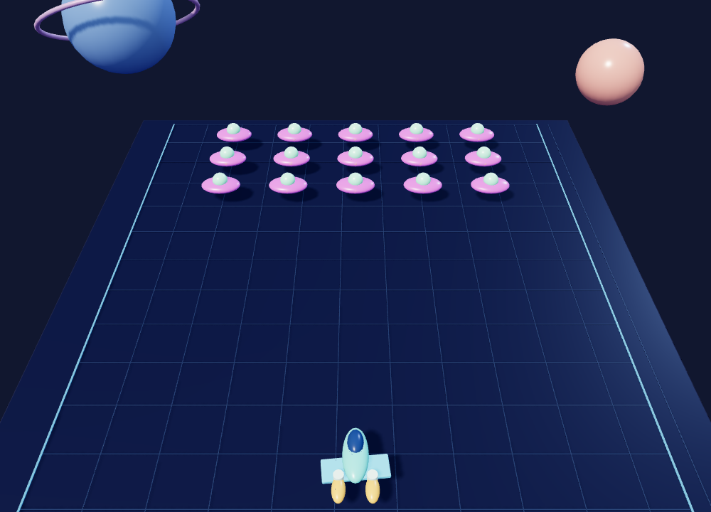 Actual Space Defender 3D 3D gameplay